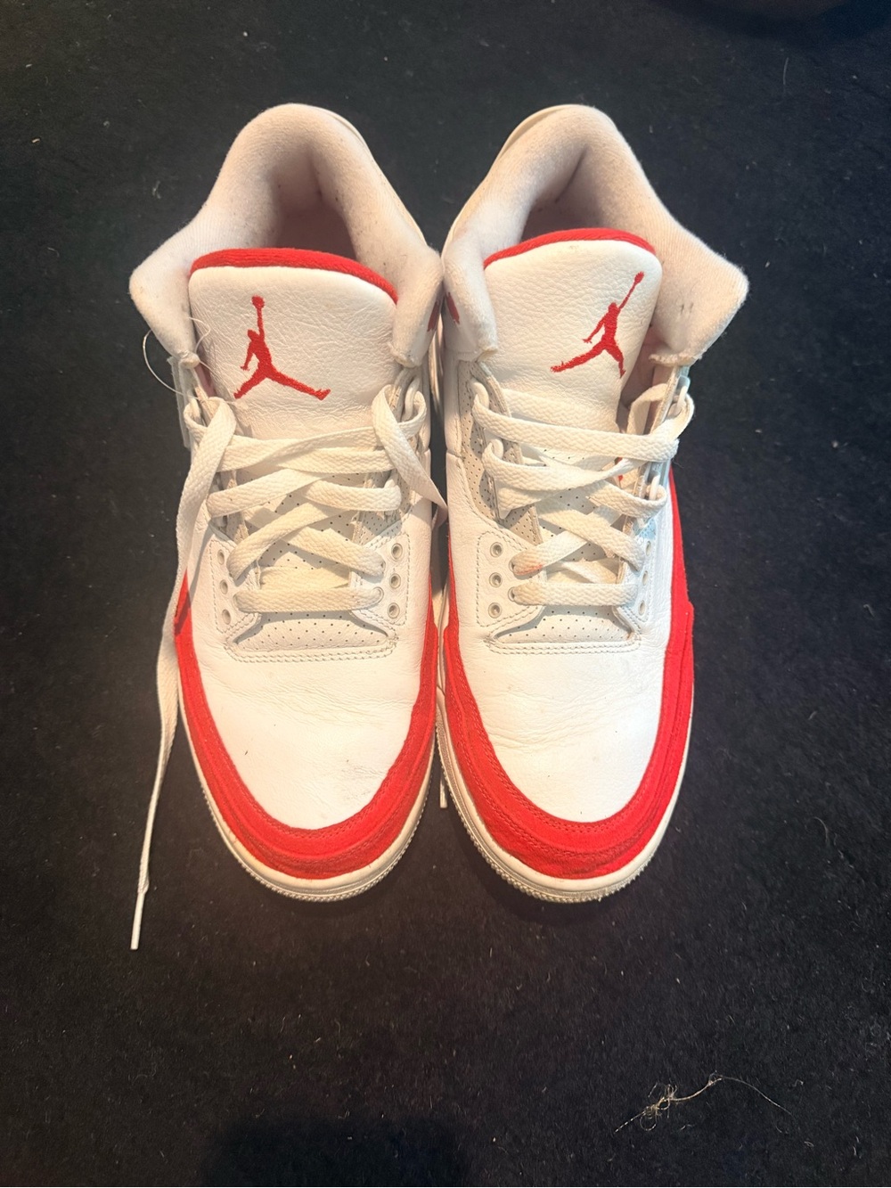 Jordan White & Red Men's Athletic Sneakers size 11